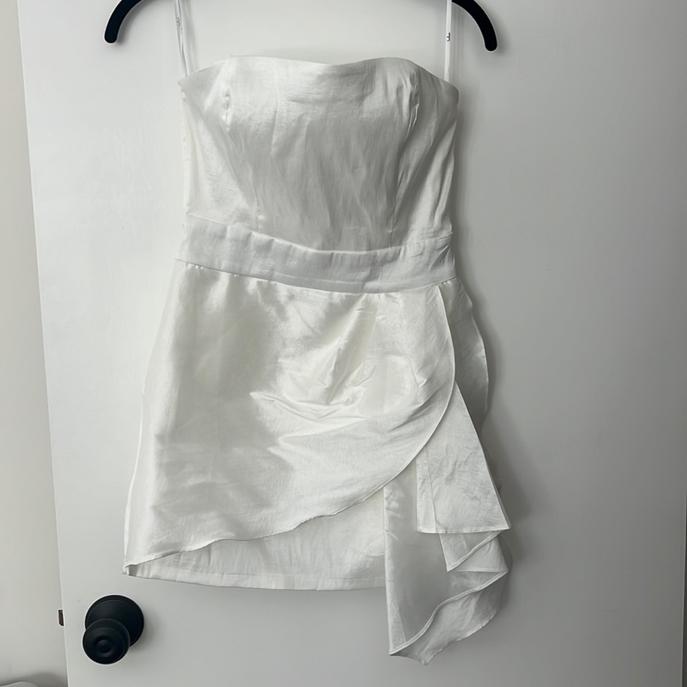 Lulus White Strapless Dress
